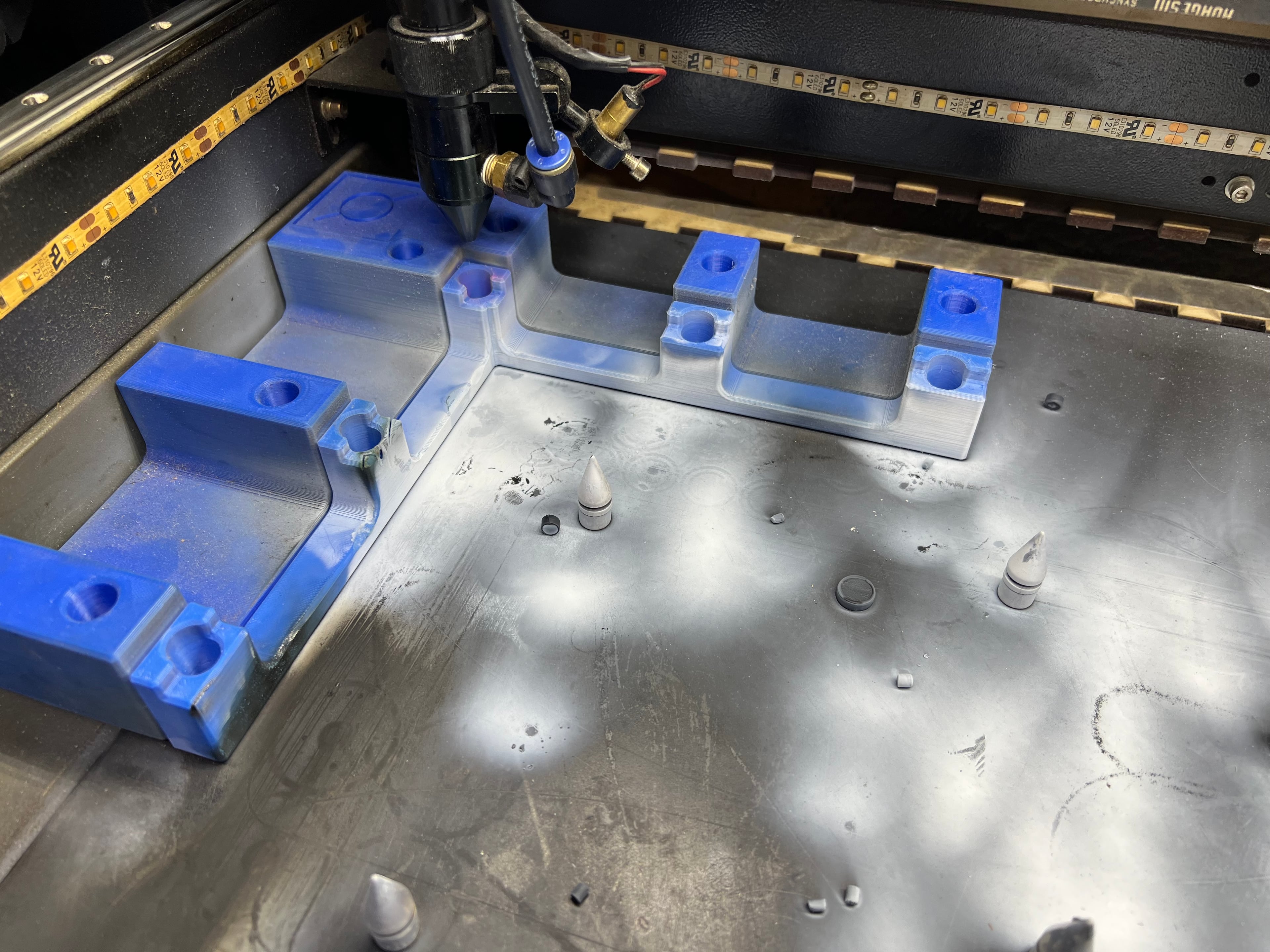 Laser Cutter Magnetic Square and Edge Standoffs 3d model