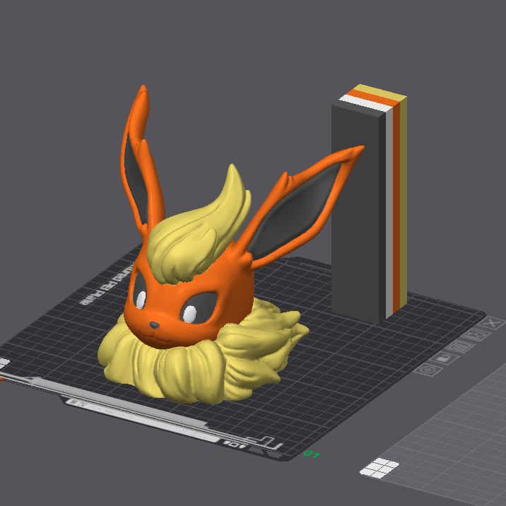 Flareon Bust 3d model