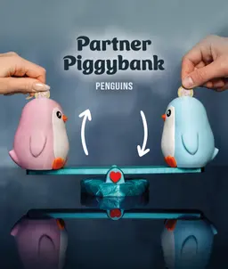 Partner Piggybank Penguins 3d model