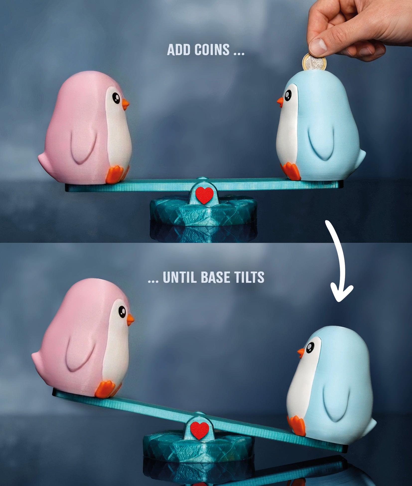 Partner Piggybank Penguins 3d model