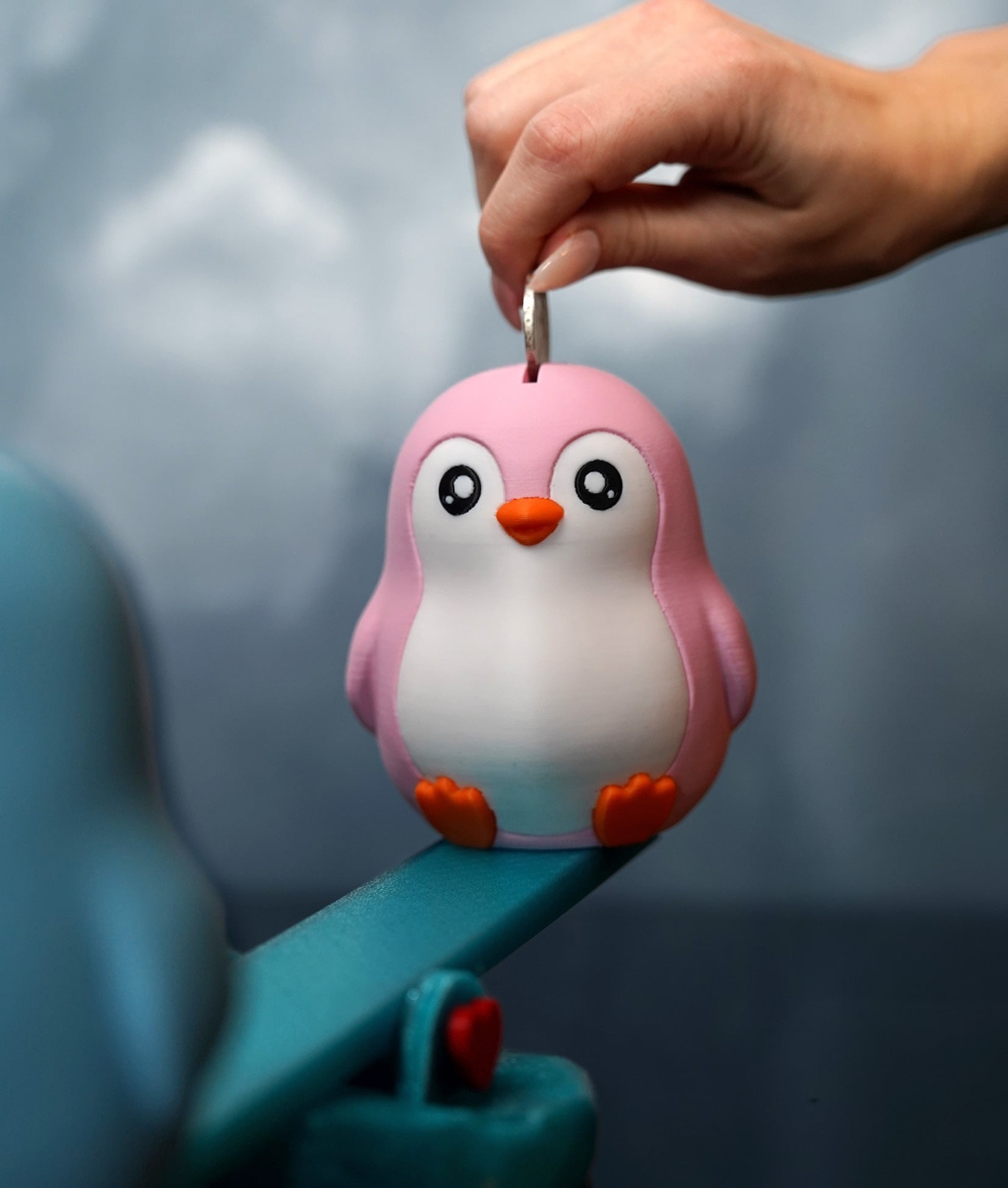 Partner Piggybank Penguins 3d model