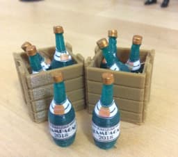 Champagne Bottle (1:18 scale) 3d model