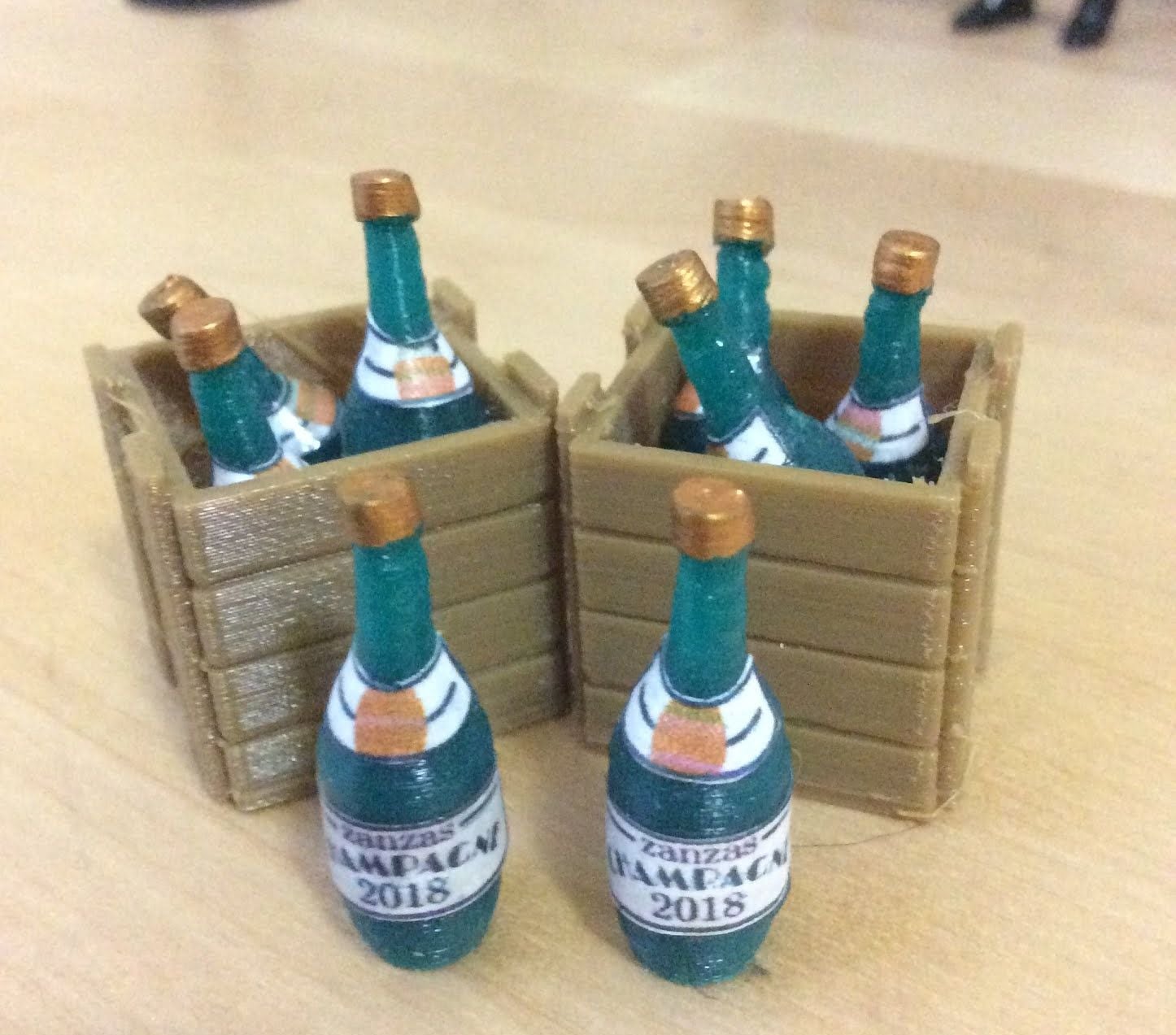 Champagne Bottle (1:18 scale) 3d model