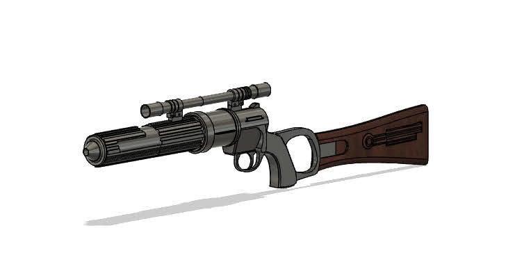 Boba Fett's EE-3 Blaster Rifle 3d model