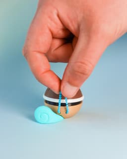 Squirtle Ball Fidget Clicker Keychain 3d model