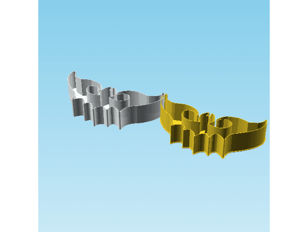 Bat 0061, nestable box (v2) 3d model