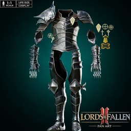 LORDS OF THE FALLEN II 2026 DARK CRUSADER FULL ARMOR COSPLAY Fan Art STL 3d model