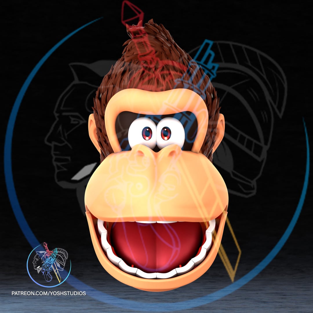 Ape Mask 3D Printer STL file 3d model