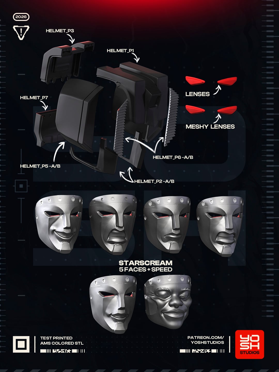 Starscream 3D Printer STL File 3d model