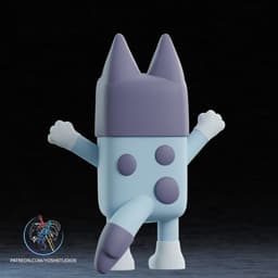 Life Size Bluey 3D Printer File STL 3d model