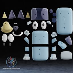 Life Size Bluey 3D Printer File STL 3d model