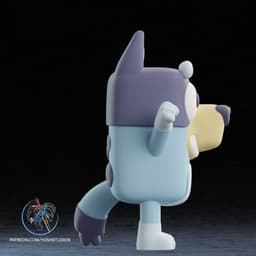 Life Size Bluey 3D Printer File STL 3d model