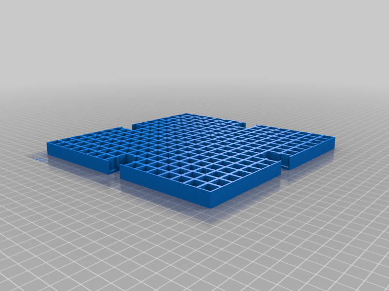 Modular Waffle Grid 3d model