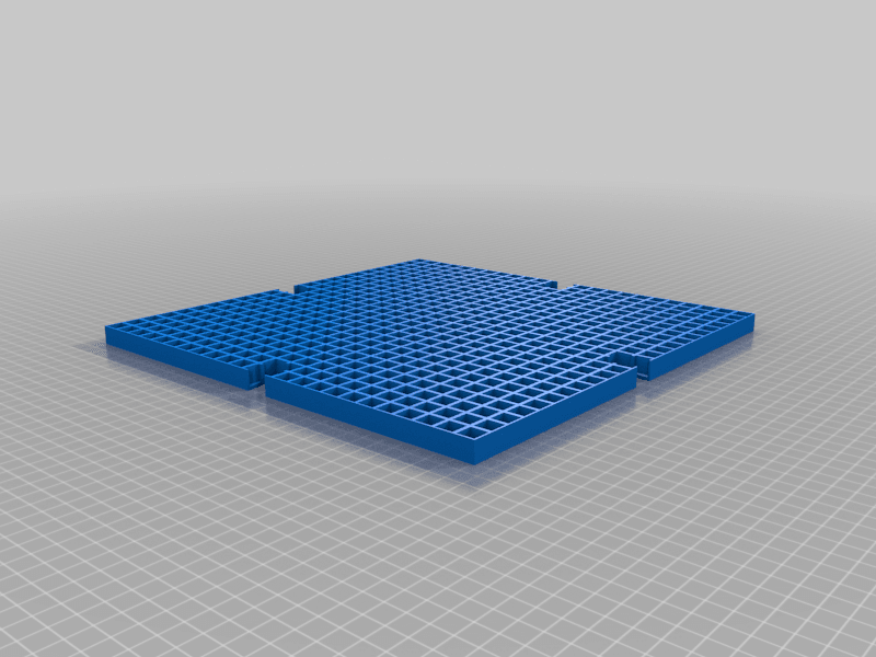 Modular Waffle Grid 3d model