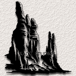 zion national park wall art rock formation wall decor nature scene decoration 3d model
