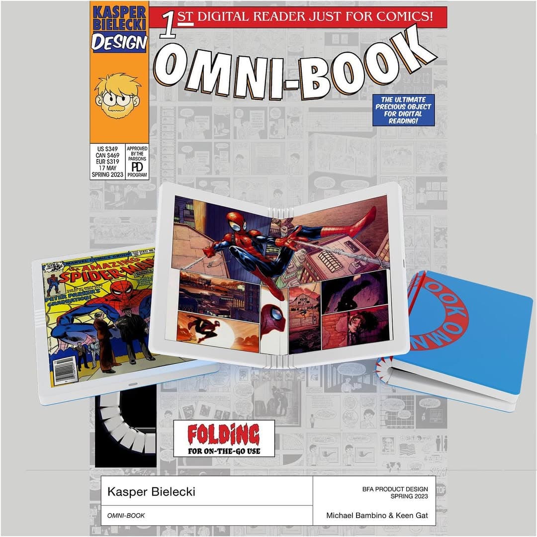Comic Book Hardback Comic Book E-Reader Concept - Omni-Book - 3D model by Kaaassspeeerrr on ...