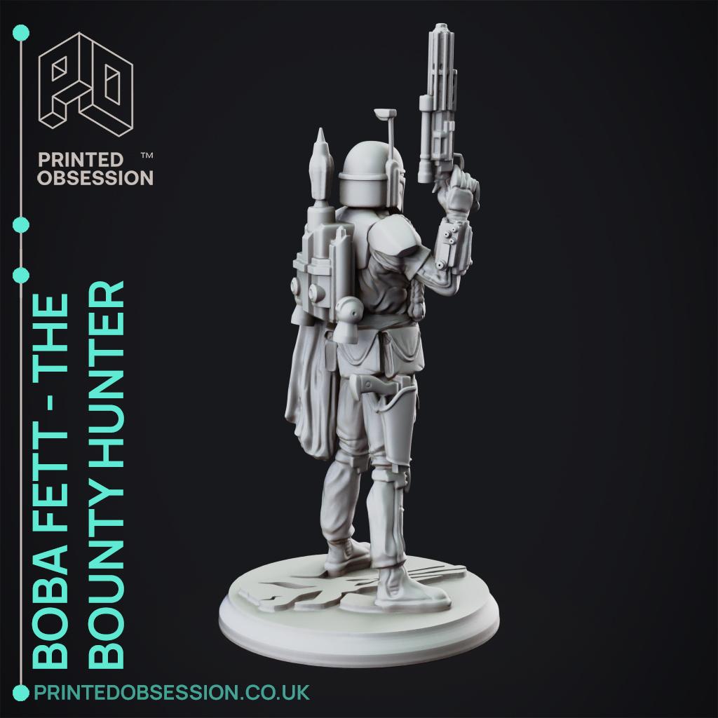 Star Wars - Boba Fett The Bounty Hunter - 75 mm scale model  3d model