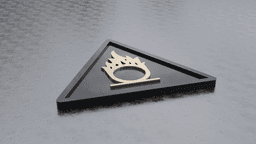 Oxidizing Material Hazard Coaster (Coaster for Drinks) Bundle 3d model