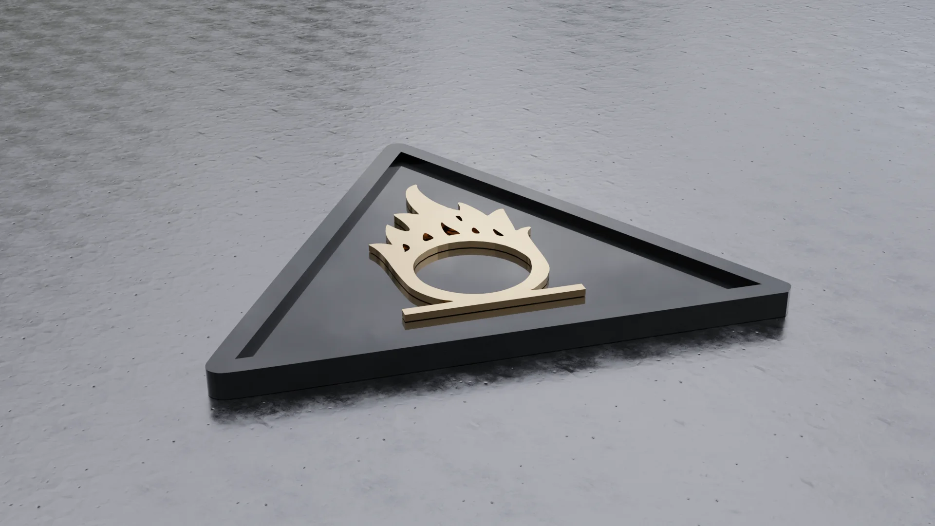 Oxidizing Material Hazard Coaster (Coaster for Drinks) Bundle 3d model