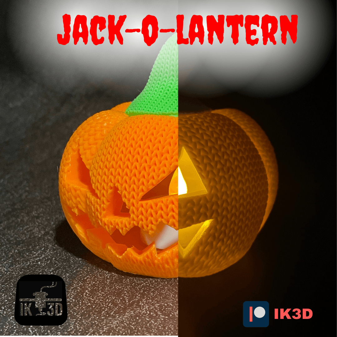 Knitted Pumpkin Jack-O-Lantern 3d model