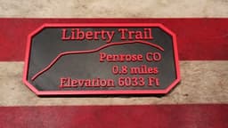 Maverick's Trail badge Liberty Trail Penrose Colorado 3d model