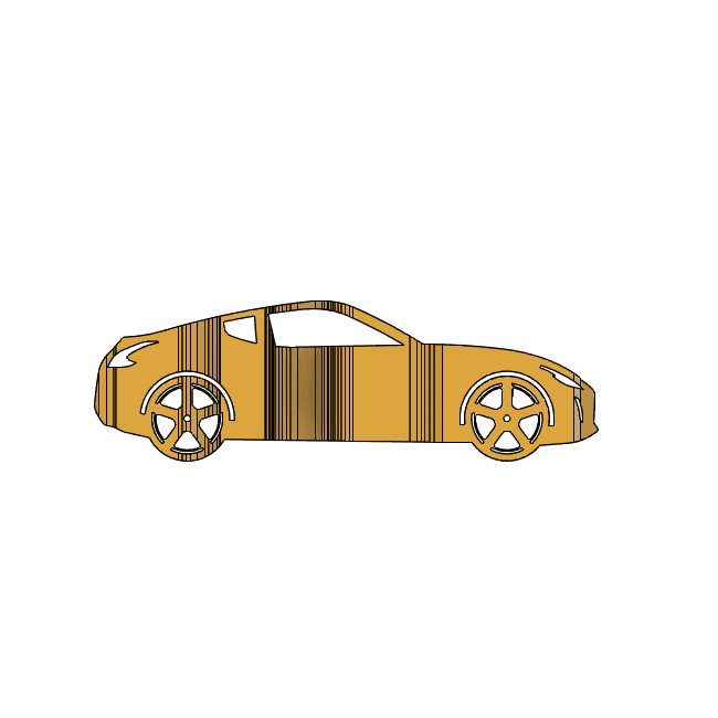 370z 3D Car Flip Art Desk Display 3d model