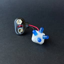 Four LEDs mount 3d model