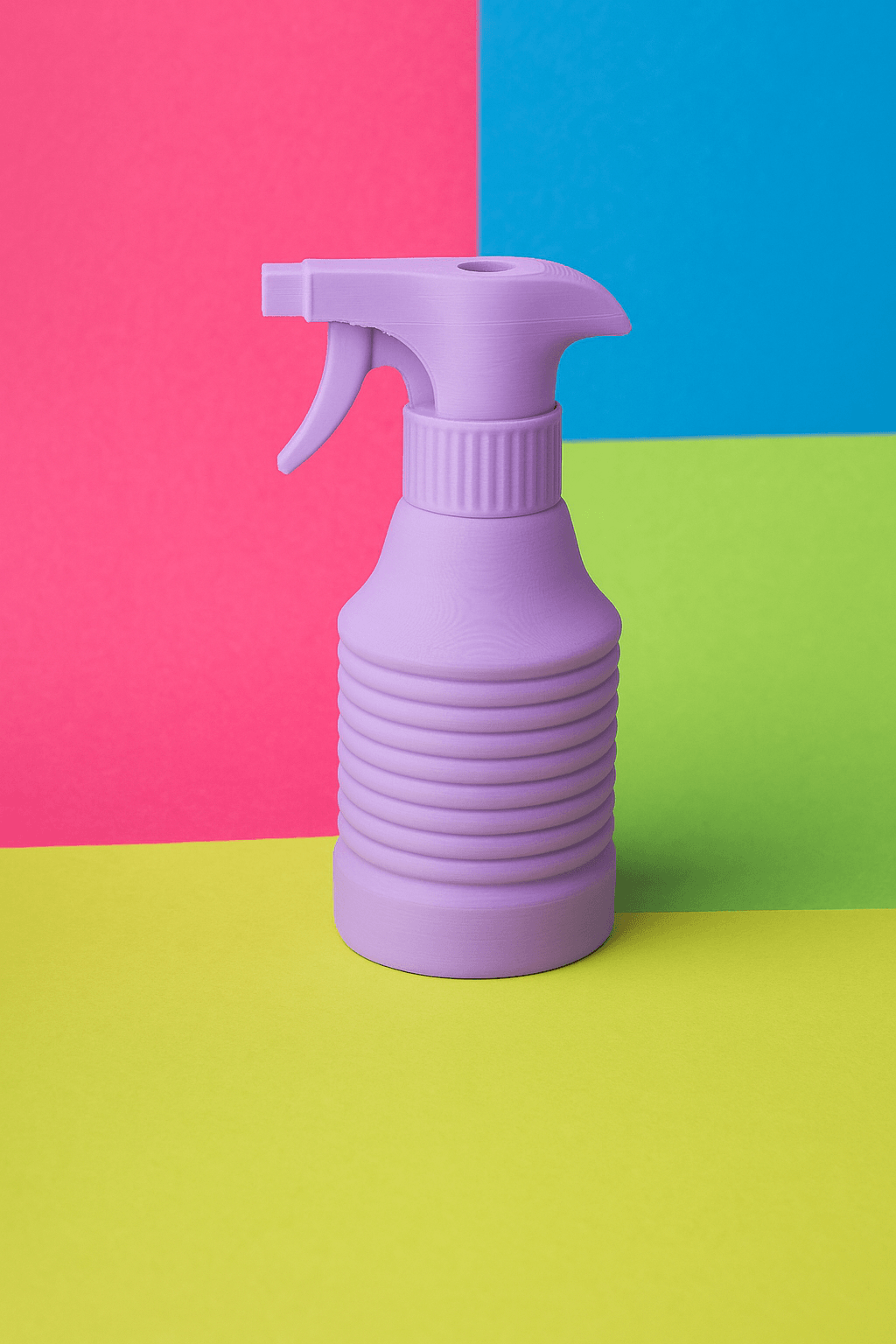 Spray Bottle Vase - Vibrant Playful Home Decor 3d model