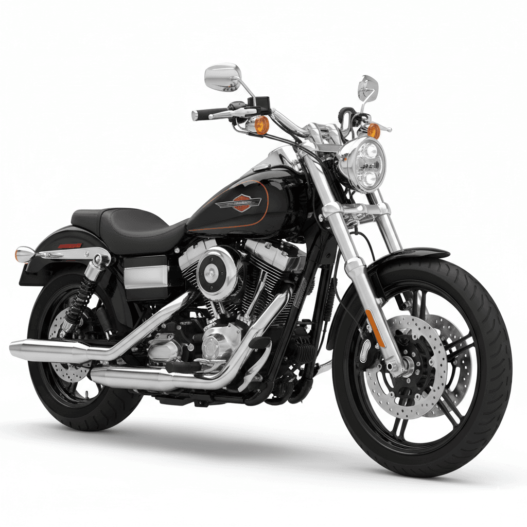 Harley Davidson Dyna Super Glide MotorcycleHarley Davidson Dyna Super Glide Motorcycle 3d model