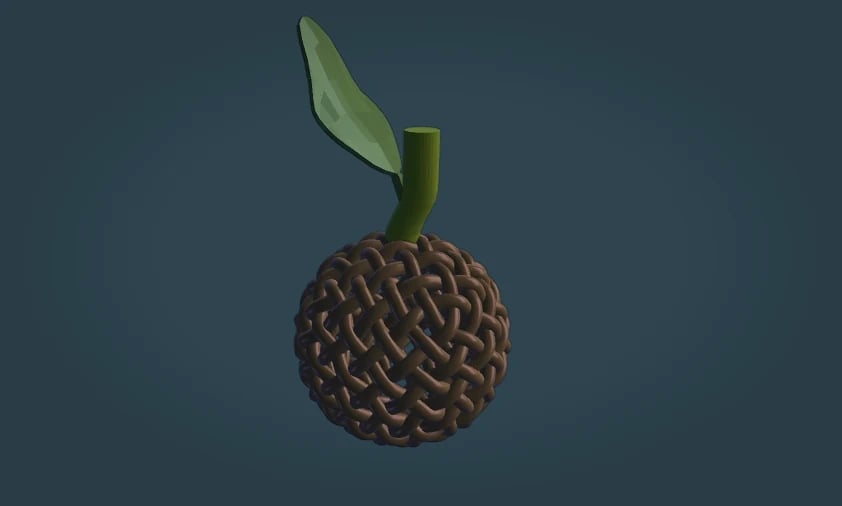 braided fruit 3d model