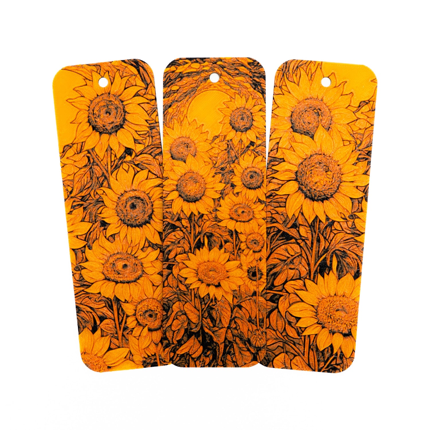Sunflower Bookmarks 3d model