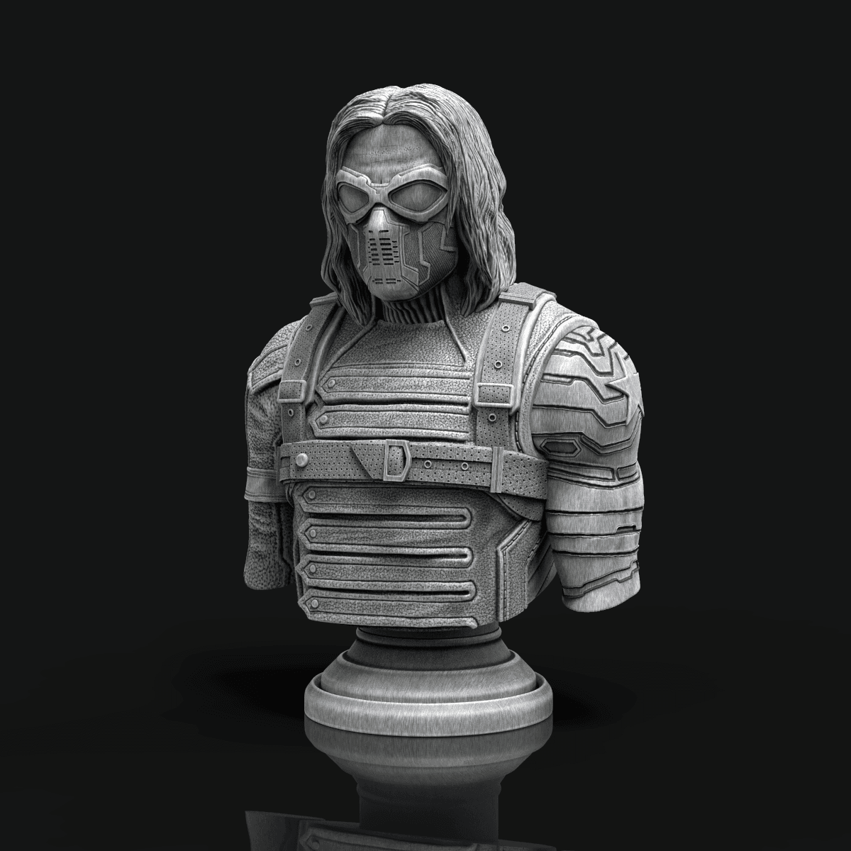 Winter Soldier bust 3d model
