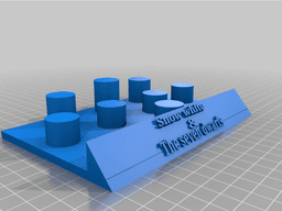 Snow White and dwarfs display platform 3d model