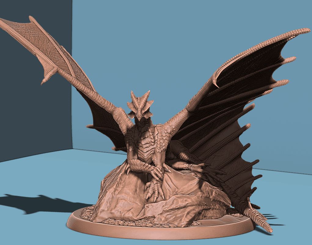 Adult Copper Dragon 3d model