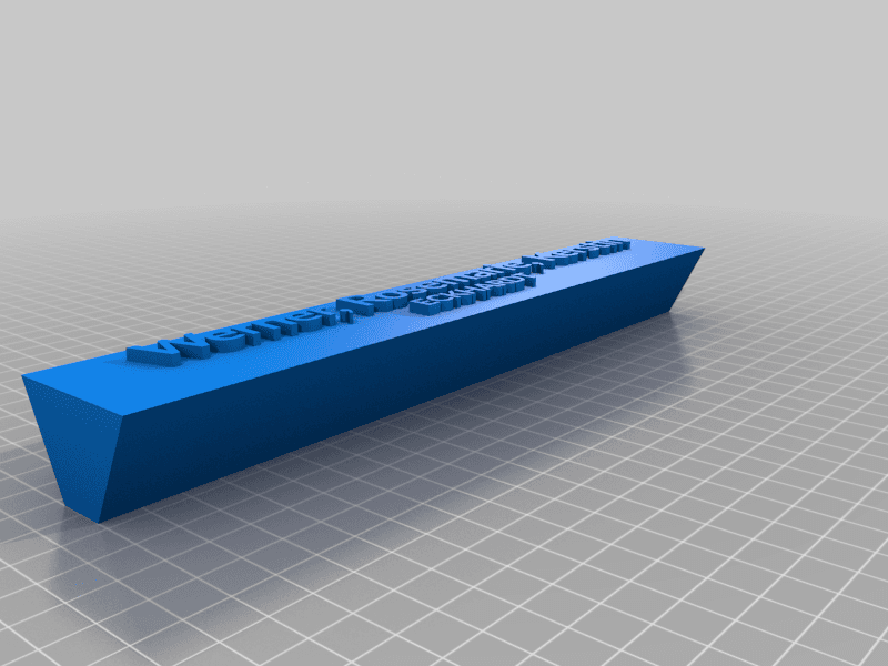 My Customized Nameplate 3d model
