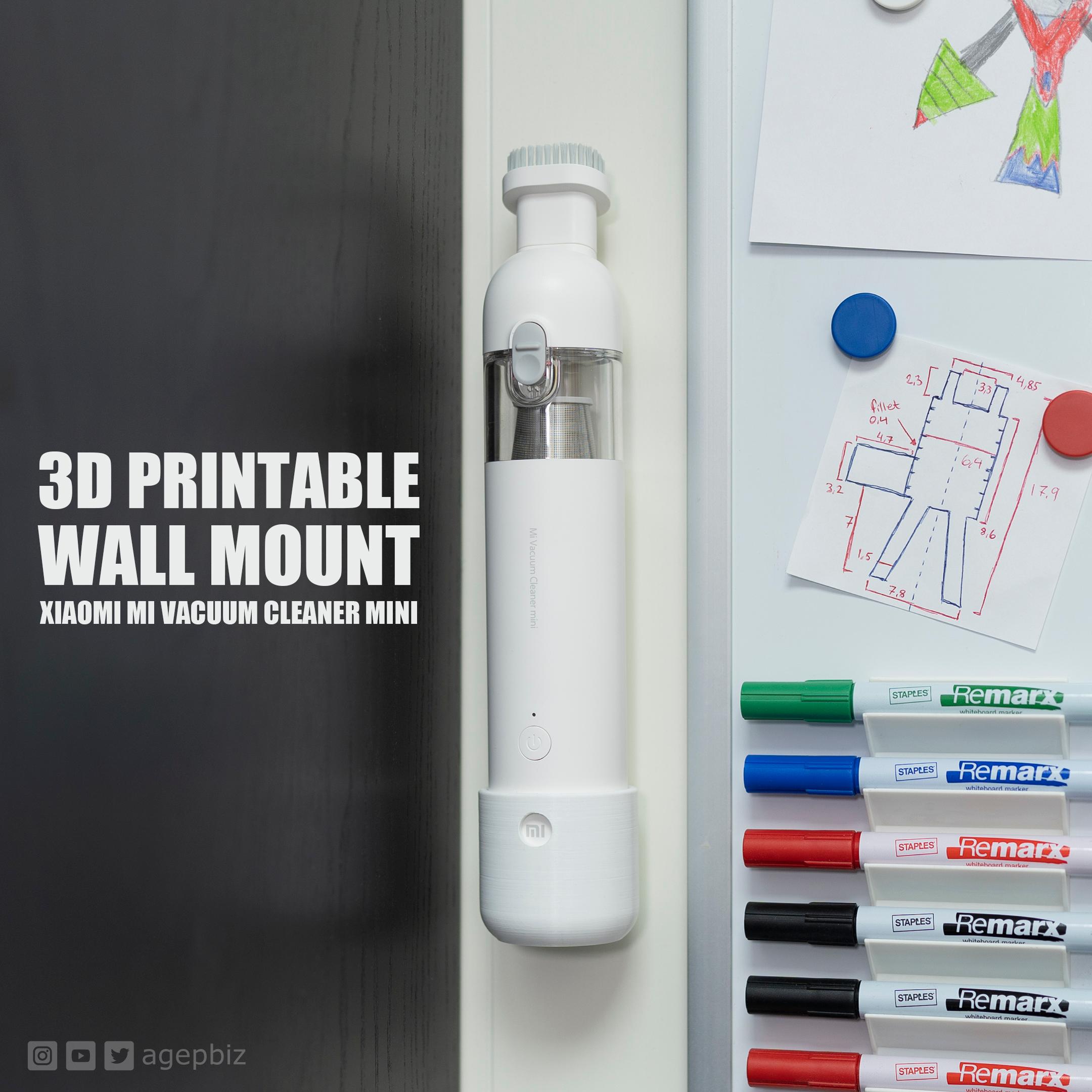 Wall Mount - Xiaomi Vacuum Cleaner Mini 3d model