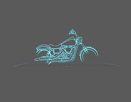 Harley Davidson - Street Bob Wall Art 3d model