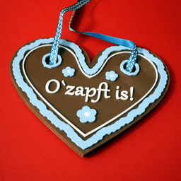 Oktoberfest Gingerbread heart "O`zapft is!" 3d model