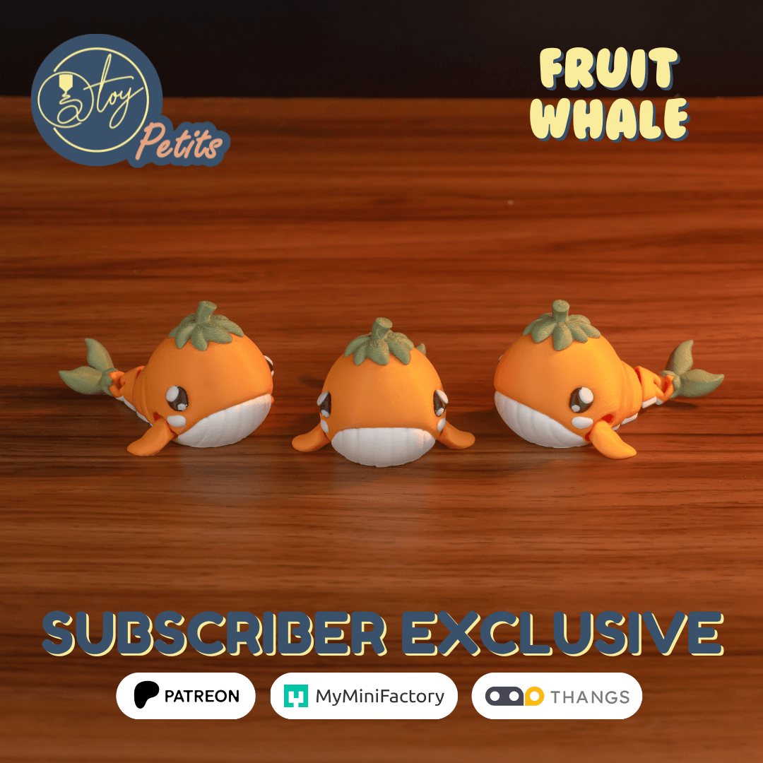 Fruit Whale 3d model