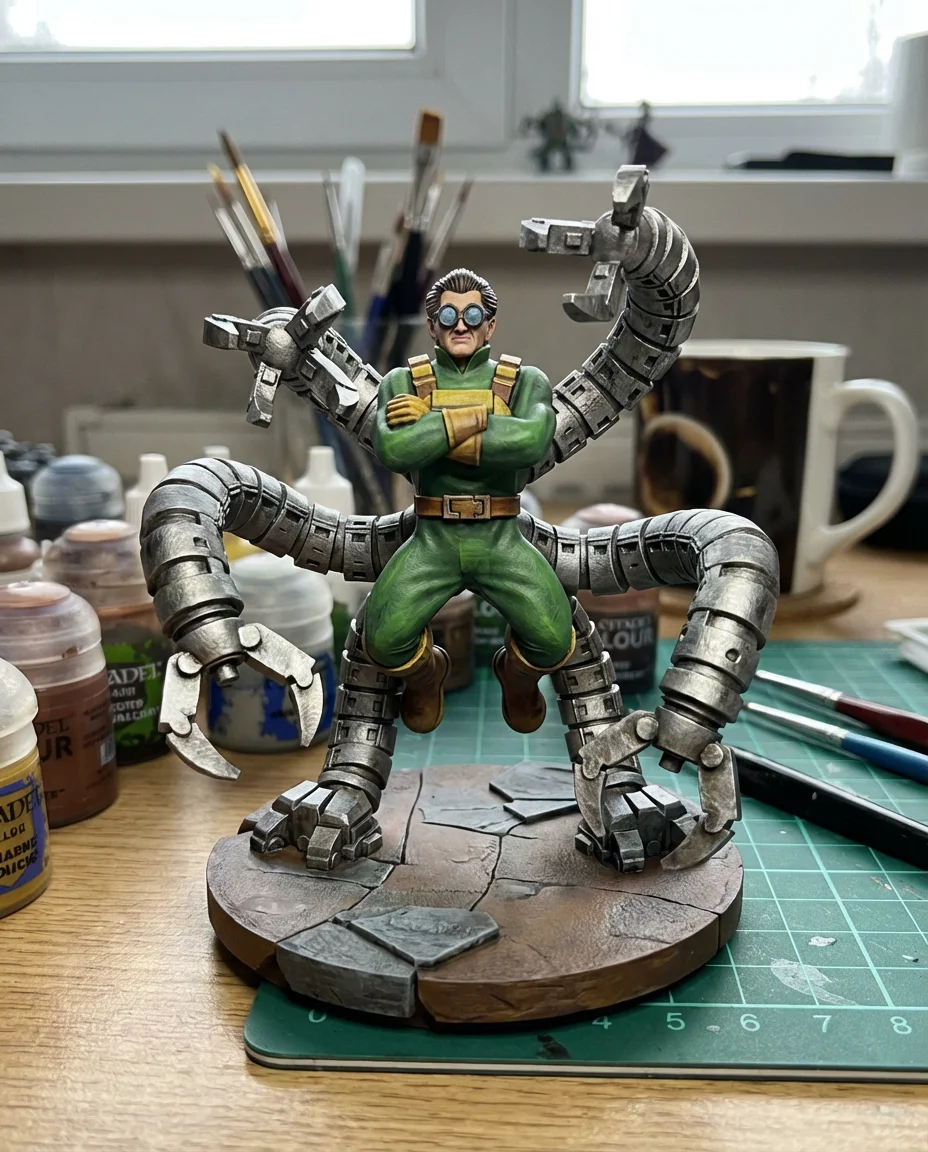 Doctor Octopus Figure | Spider-Man Foe with Mechanical Arms 3d model