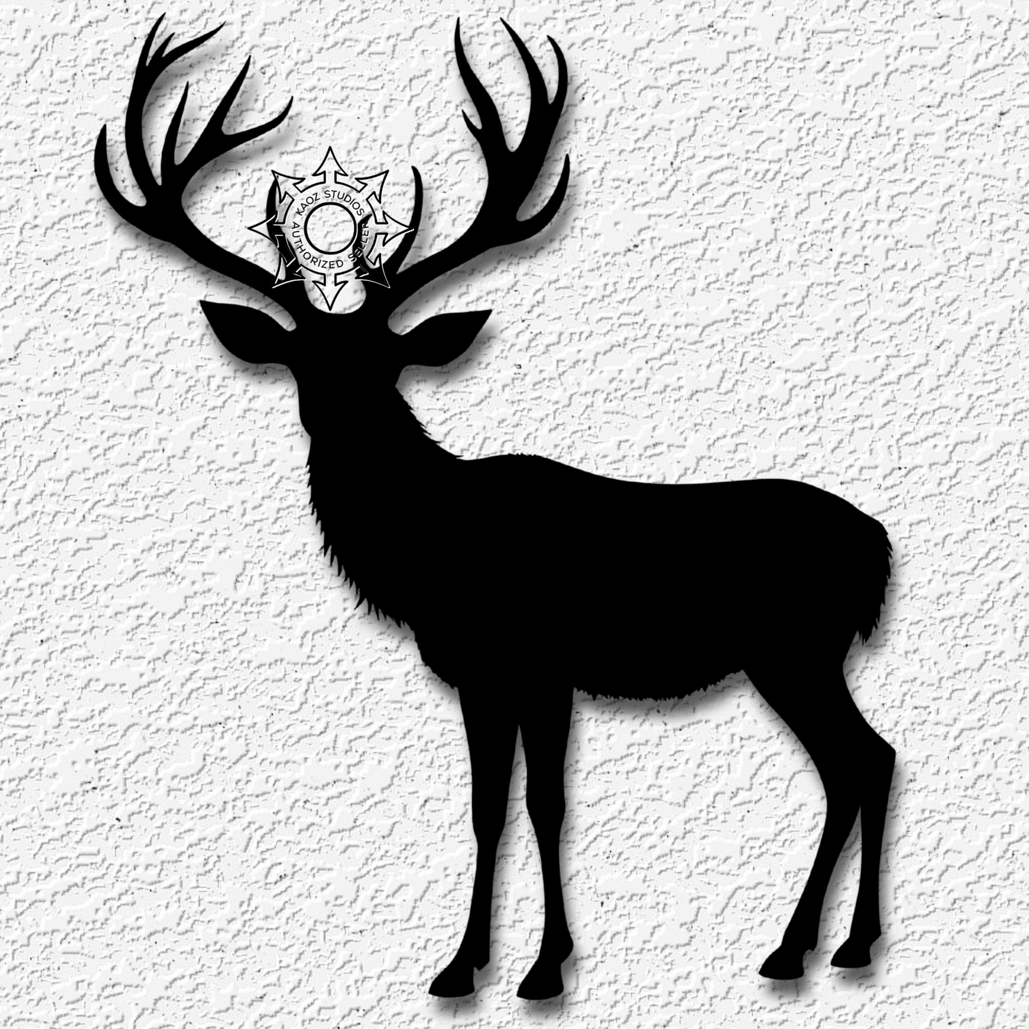 stag wall art mountain wildlife deer decor 3d model