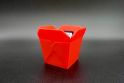 SD Card Holder Mini Chinese Takeout Box 3d model