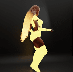 Star Woman Superhero 3d model