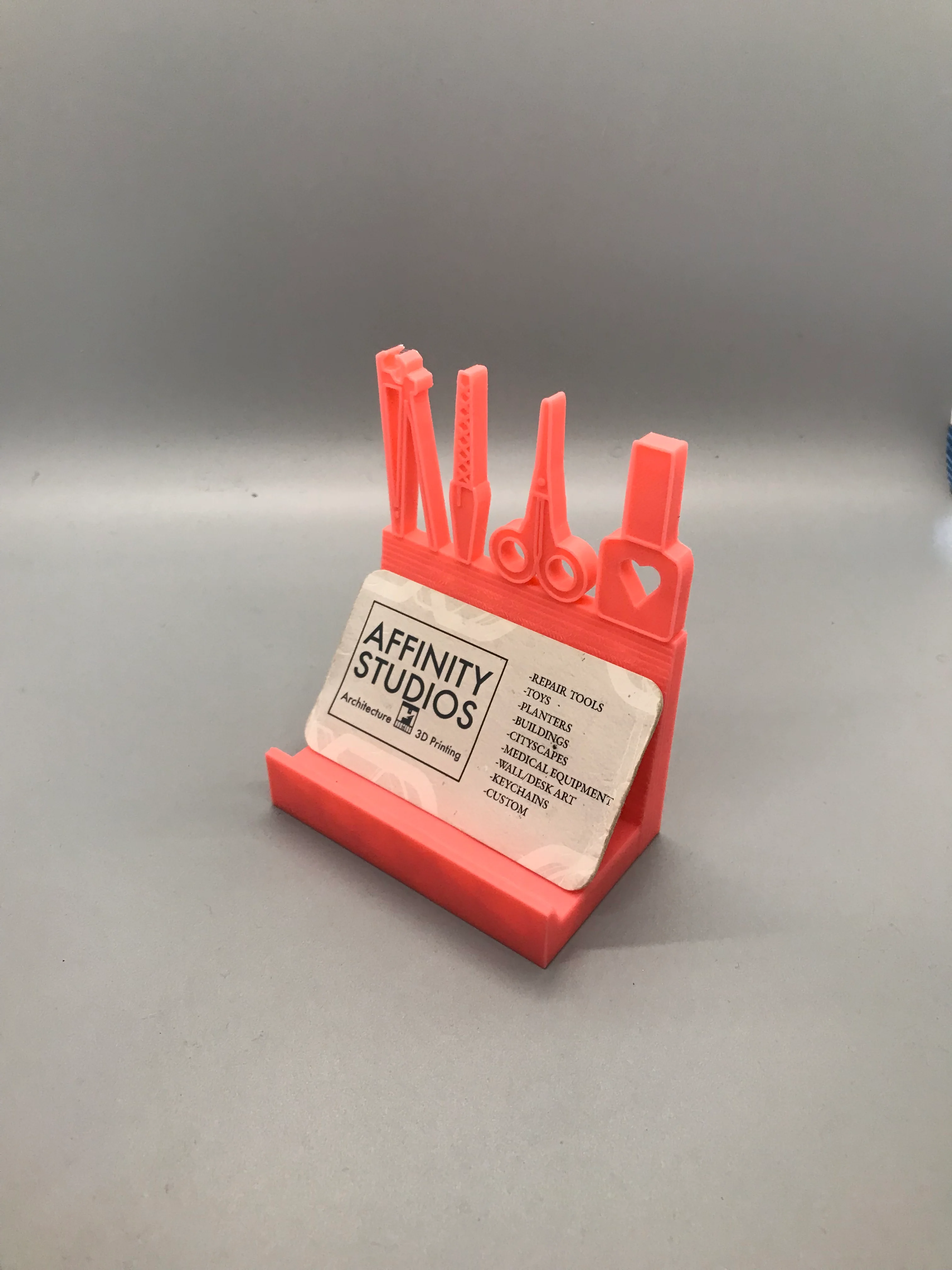 Nail Tech Form Business Card Holder 3d model