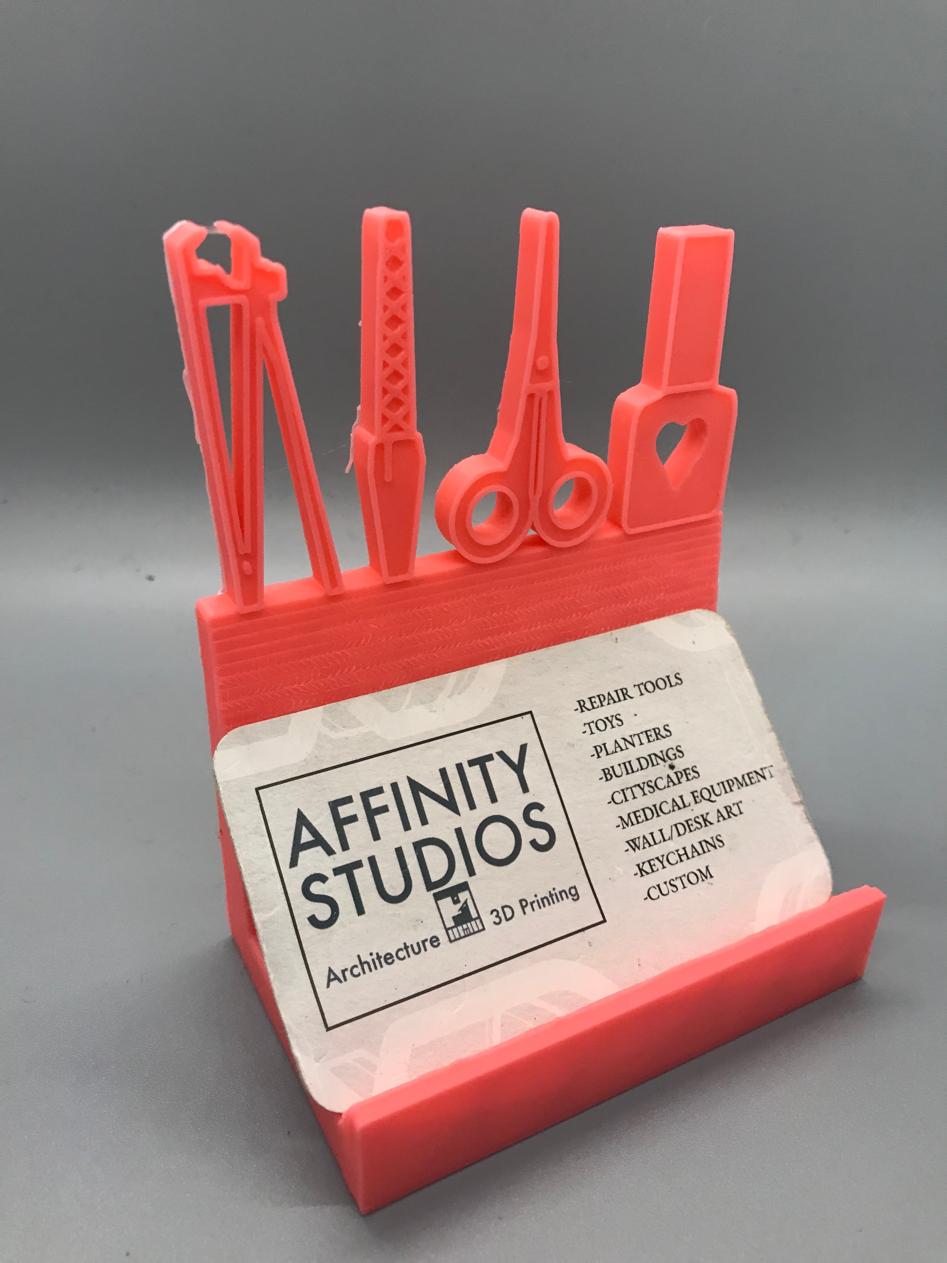 Nail Tech Form Business Card Holder 3d model