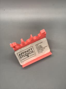 Nail Tech Form Business Card Holder 3d model