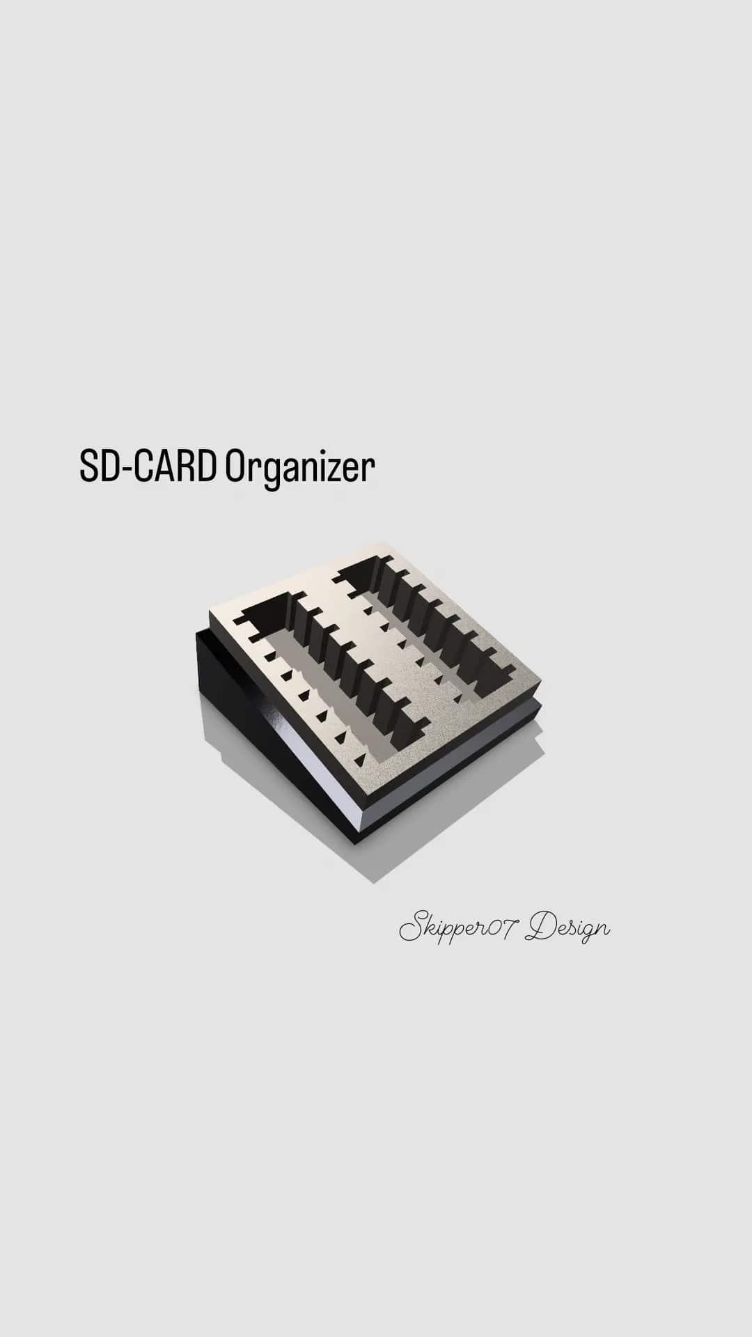 SD-Card Organizer 3.5.stl 3d model
