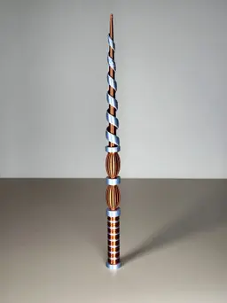 Easy Wizard Wand (screw together) 3d model