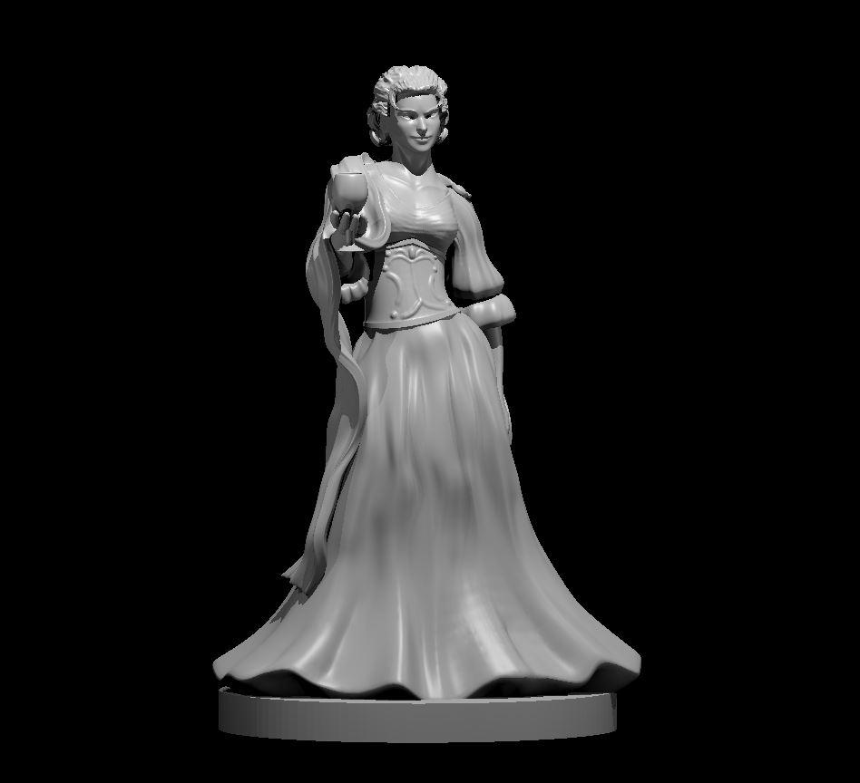 Noblewoman - Noblewoman - 3d model render - D&D - 3d model