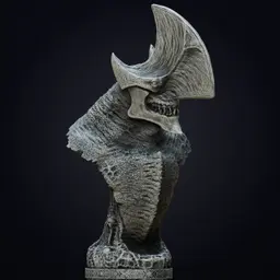 "Trespasser" Kaiju bust - Pacific Rim 3d model